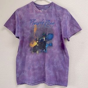 Purple Rain Prince and the Revolution Music Band Tie Dye T-shirt, Size Medium